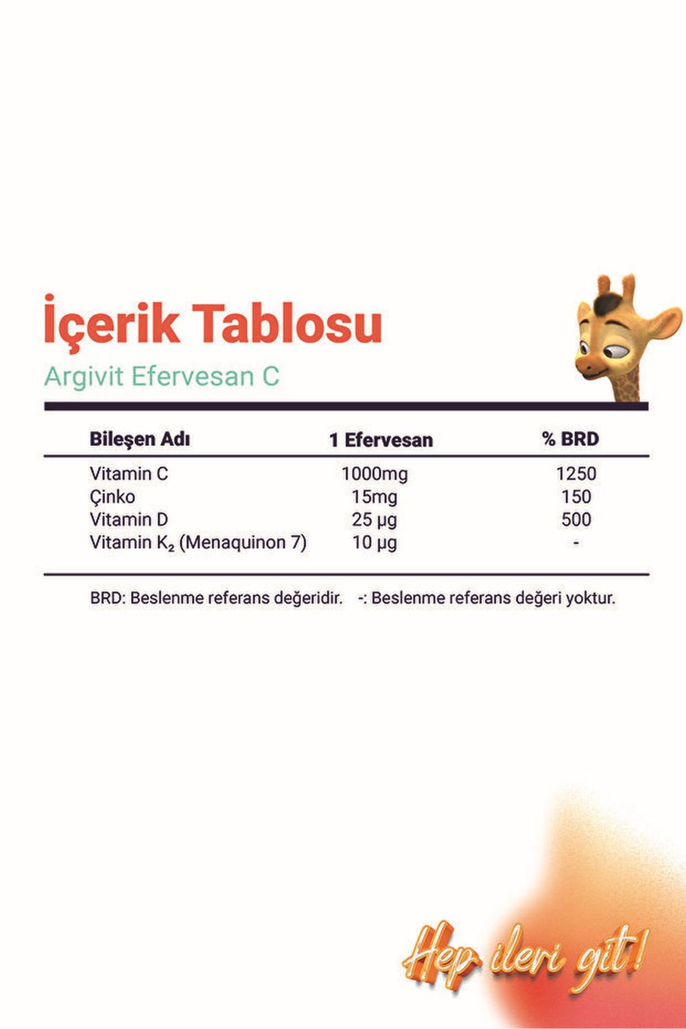 Argivit Efervesan C 10 Efervesan Tablet