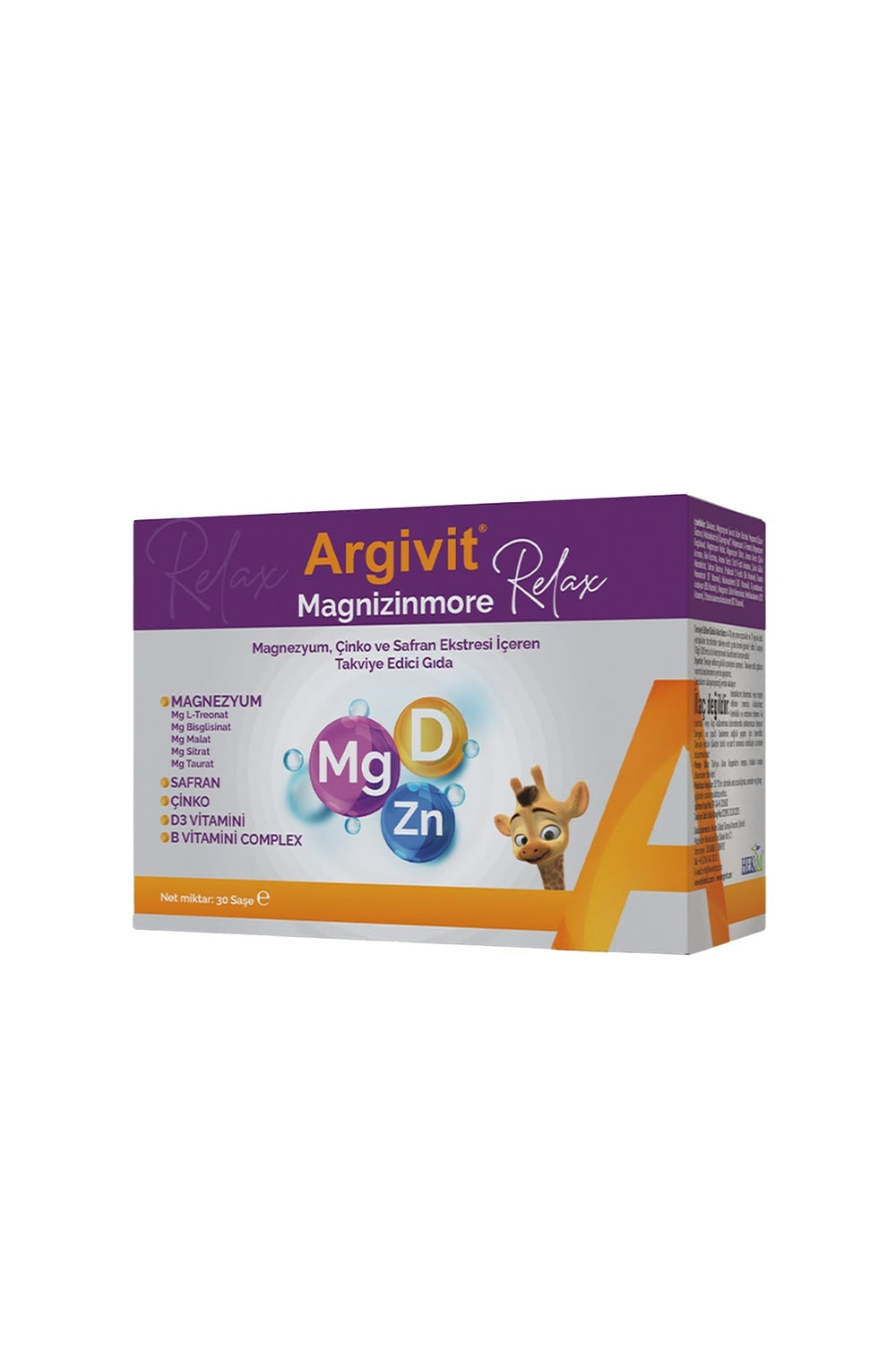 Argivit Magnizinmore Relax 30 Saşe