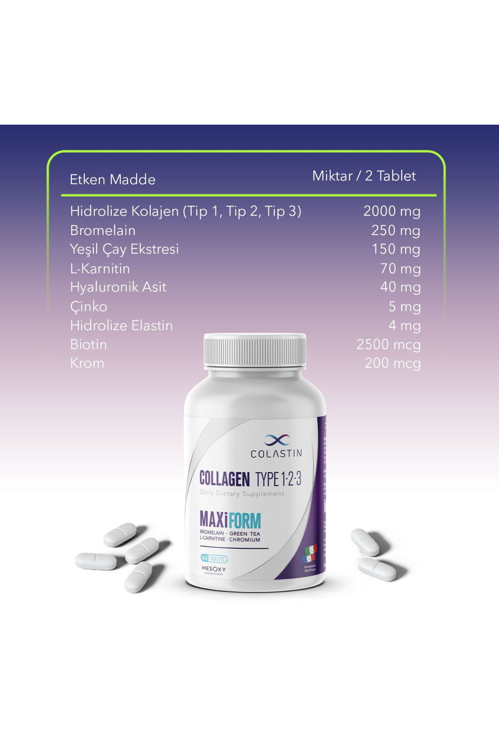 Colastin Maxiform Kolajen 60 Tablet