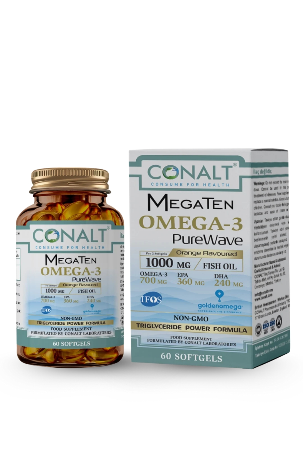 Conalt MegaTen Omega-3 Pure Wave 60 Soft Jel