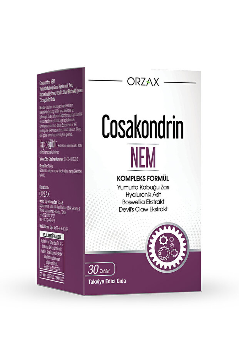 Orzax Cosakondrin Nem 30 Tablet
