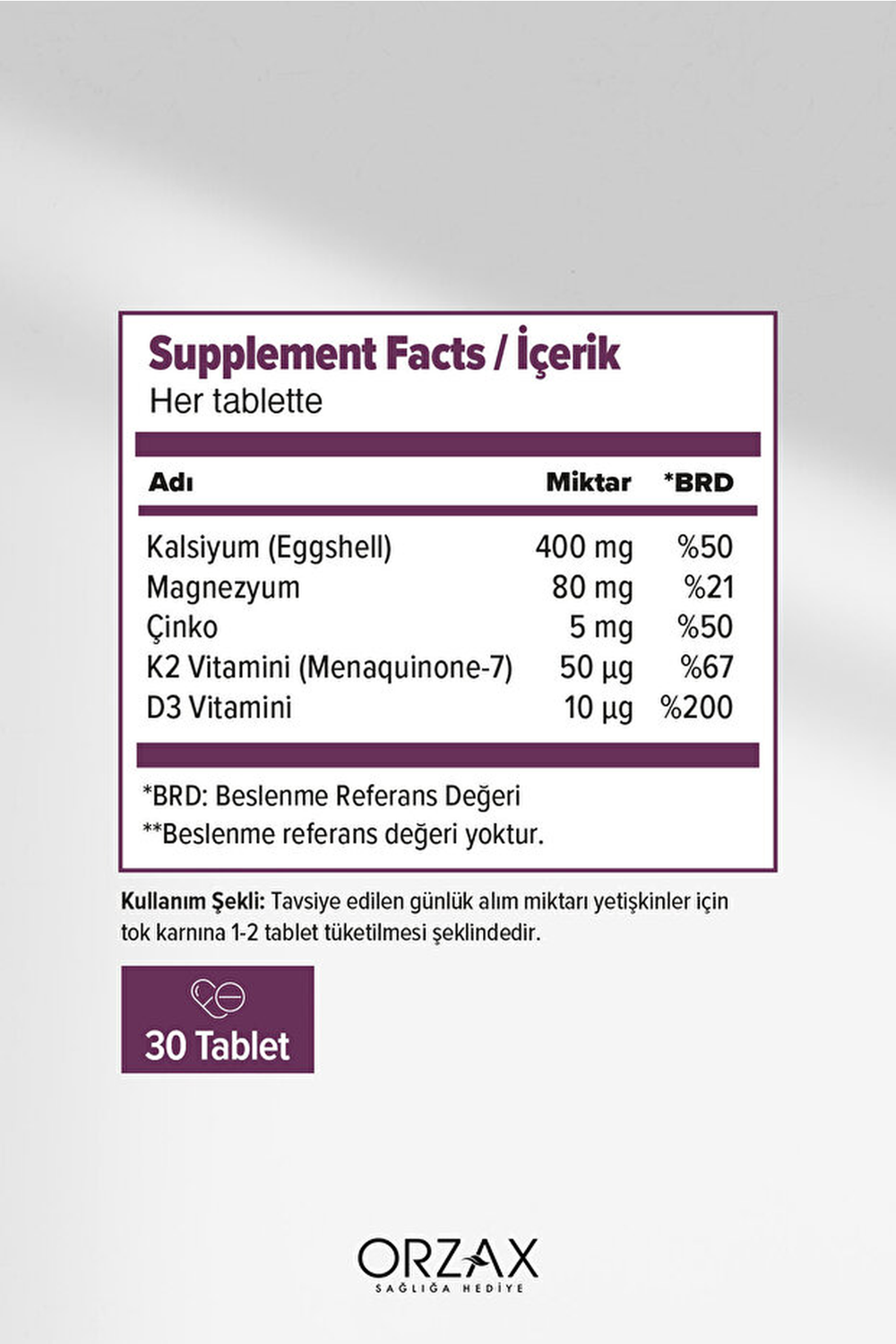 Orzax Cosakondrin Op 30 Tablet