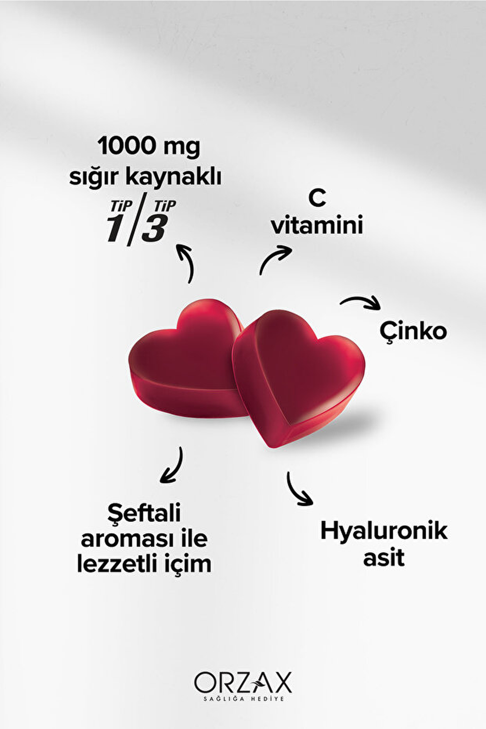 Orzax Day2Day The Collagen Beauty Gummies 60 Çiğnenebilir Form