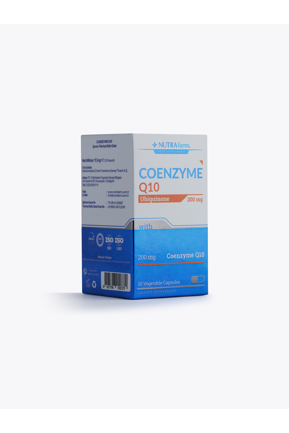 Nutrafarm Coenzyme Q-10 200 mg 30 Kapsül