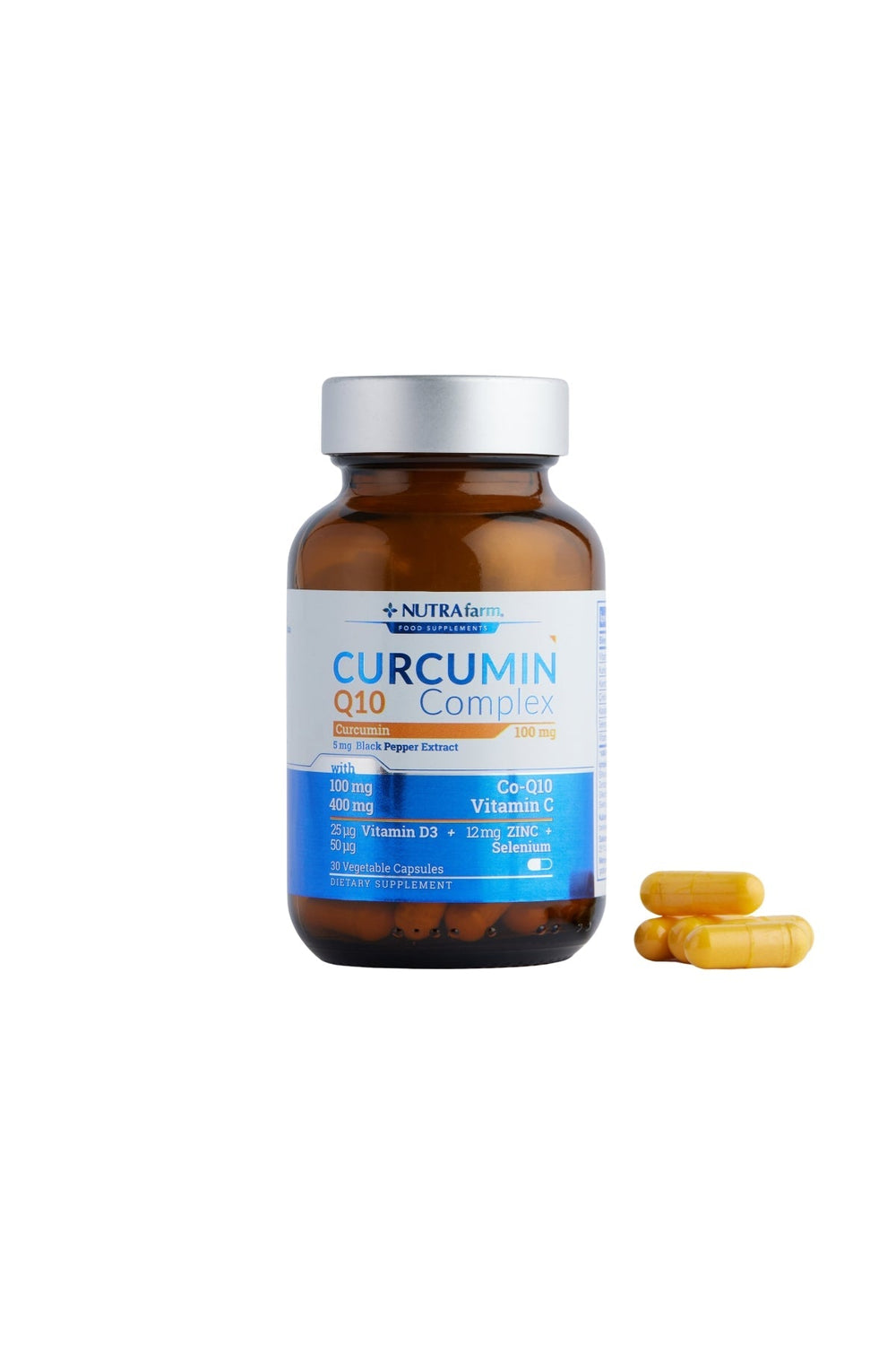Nutrafarm Curcumin Q-10 Complex 100 mg 30 Kapsül