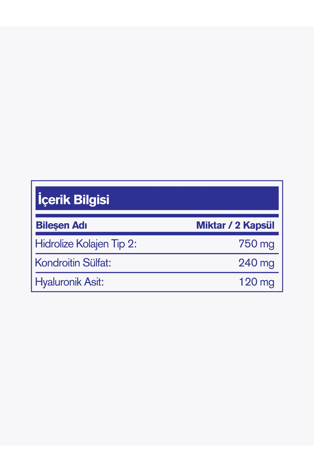 Nutrafarm Hyaluronic Complex Collagen Type II 120 mg 60 Kapsül