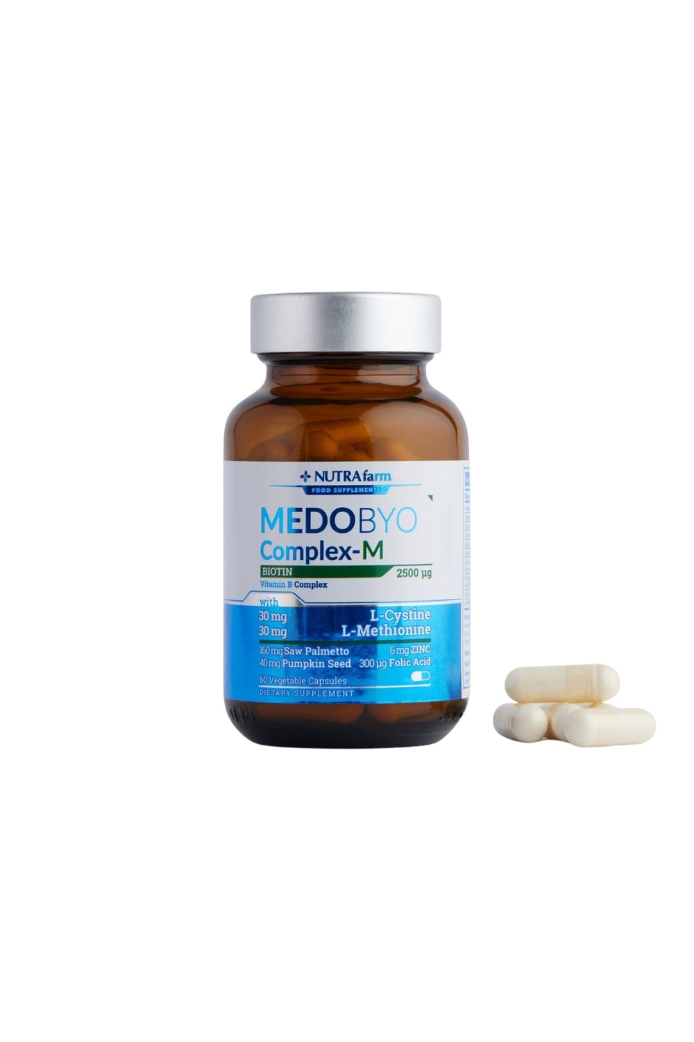 Nutrafarm MedoByo Complex M Erkek 2500 mcg 60 Kapsül