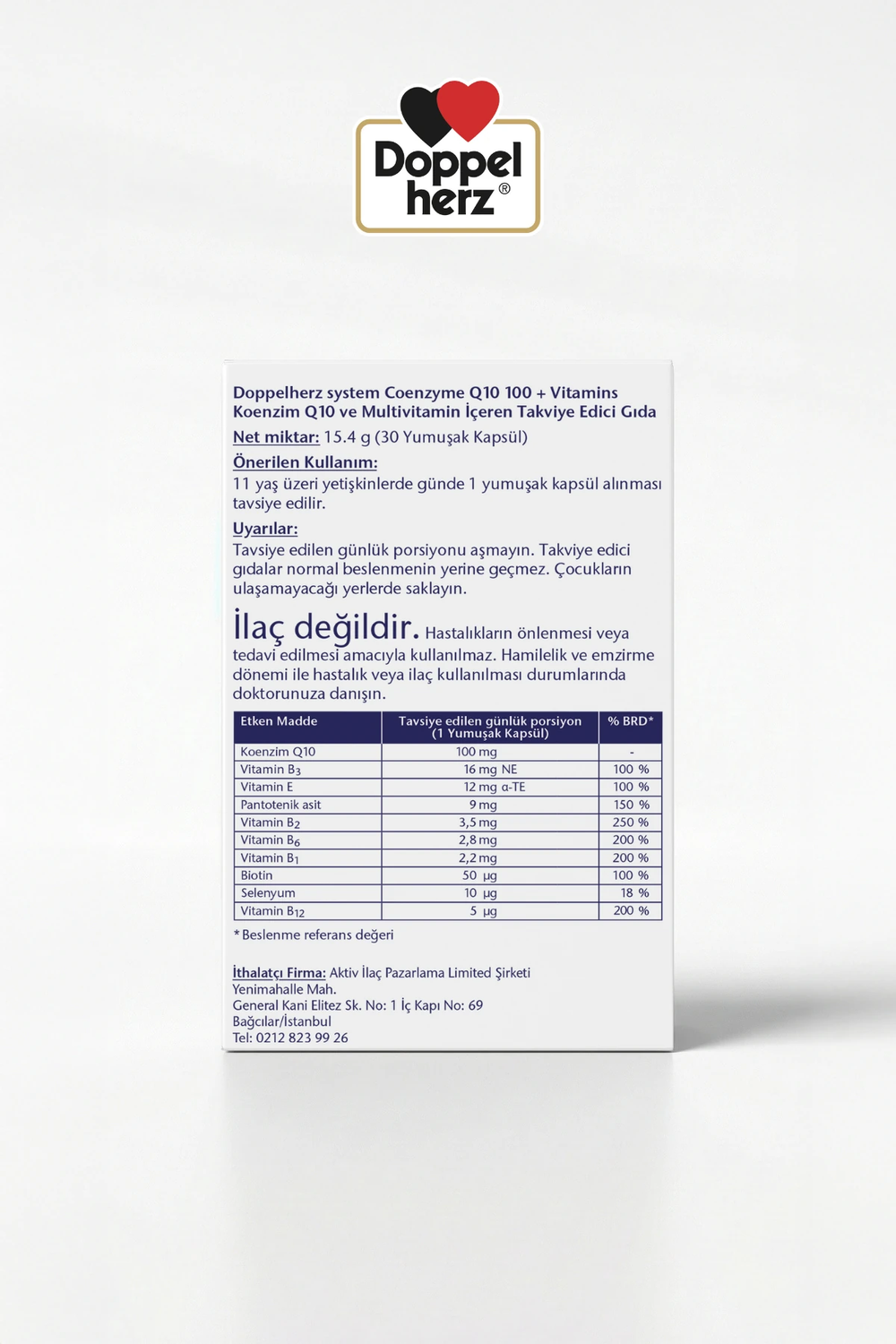 Doppelherz Coenzyme Q-10 + Vitamins 100 mg 30 Kapsül