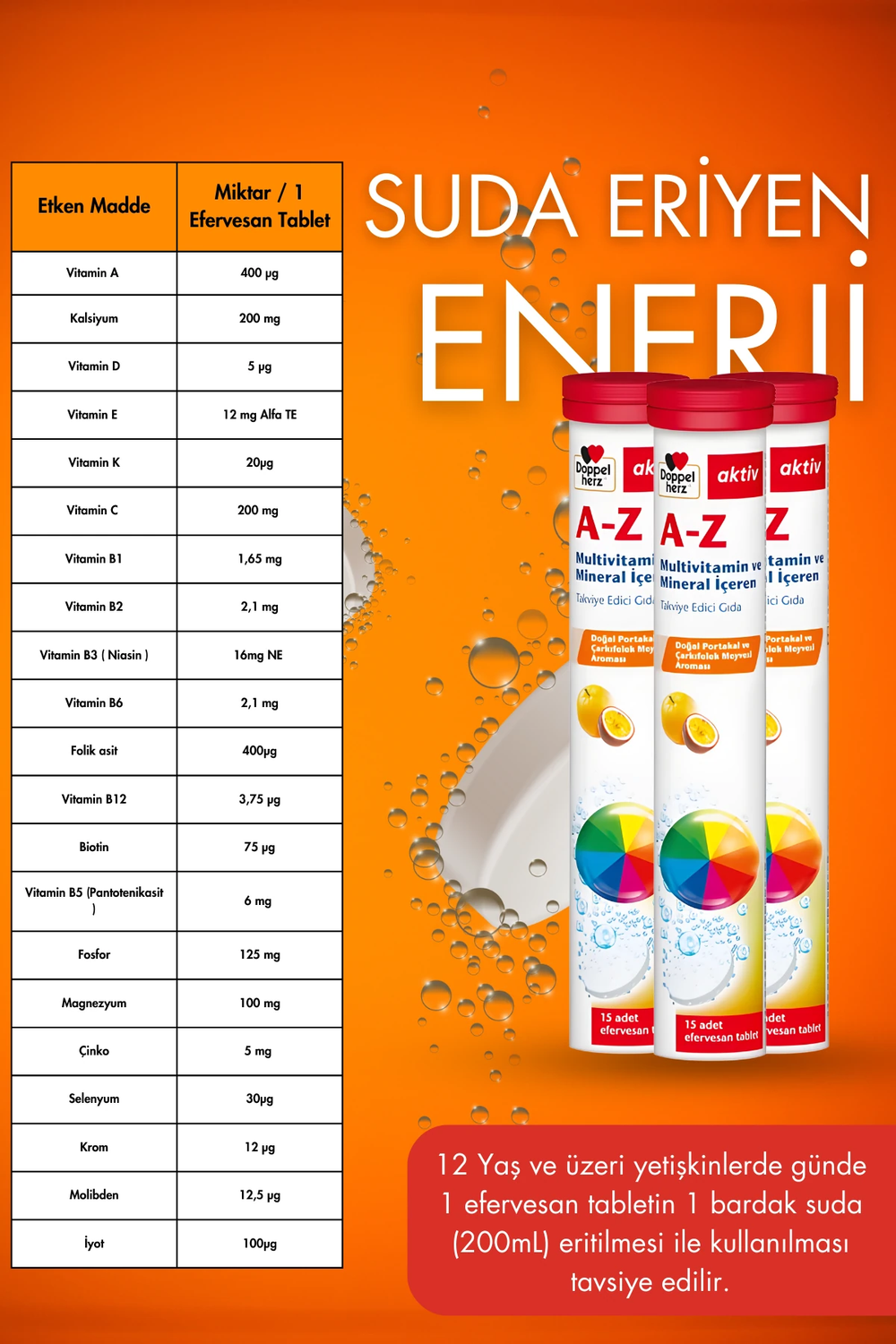 Doppelherz Doppelherz A-Z 15 Efervesan Tablet