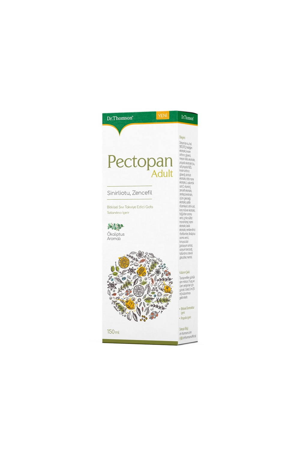 Dr.Thomson Pectopan Adult Sinirliotu ve Zencefil 150 ml