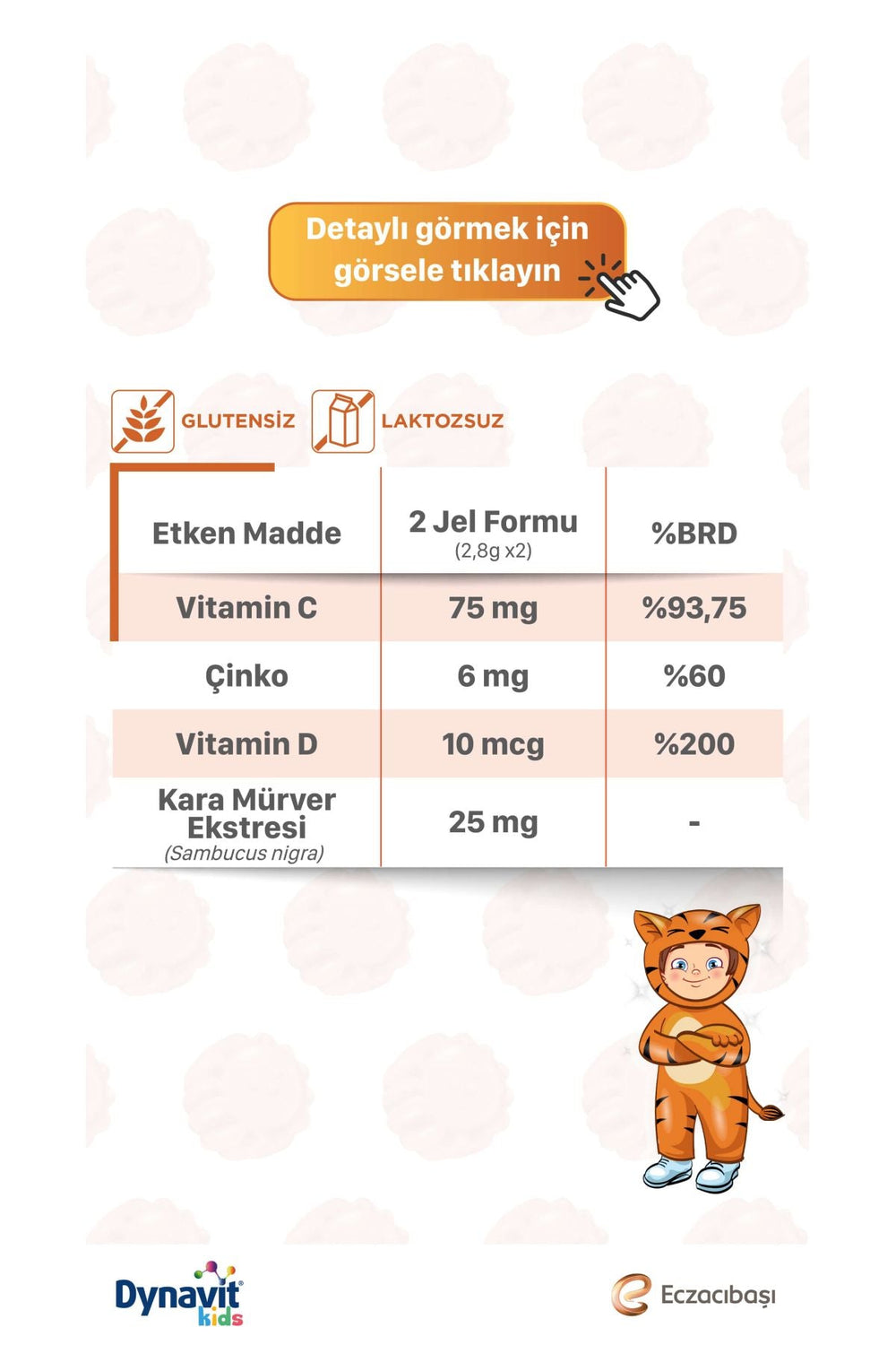Dynavit Kids Immukid Gummies 60 Çiğnenebilir Form