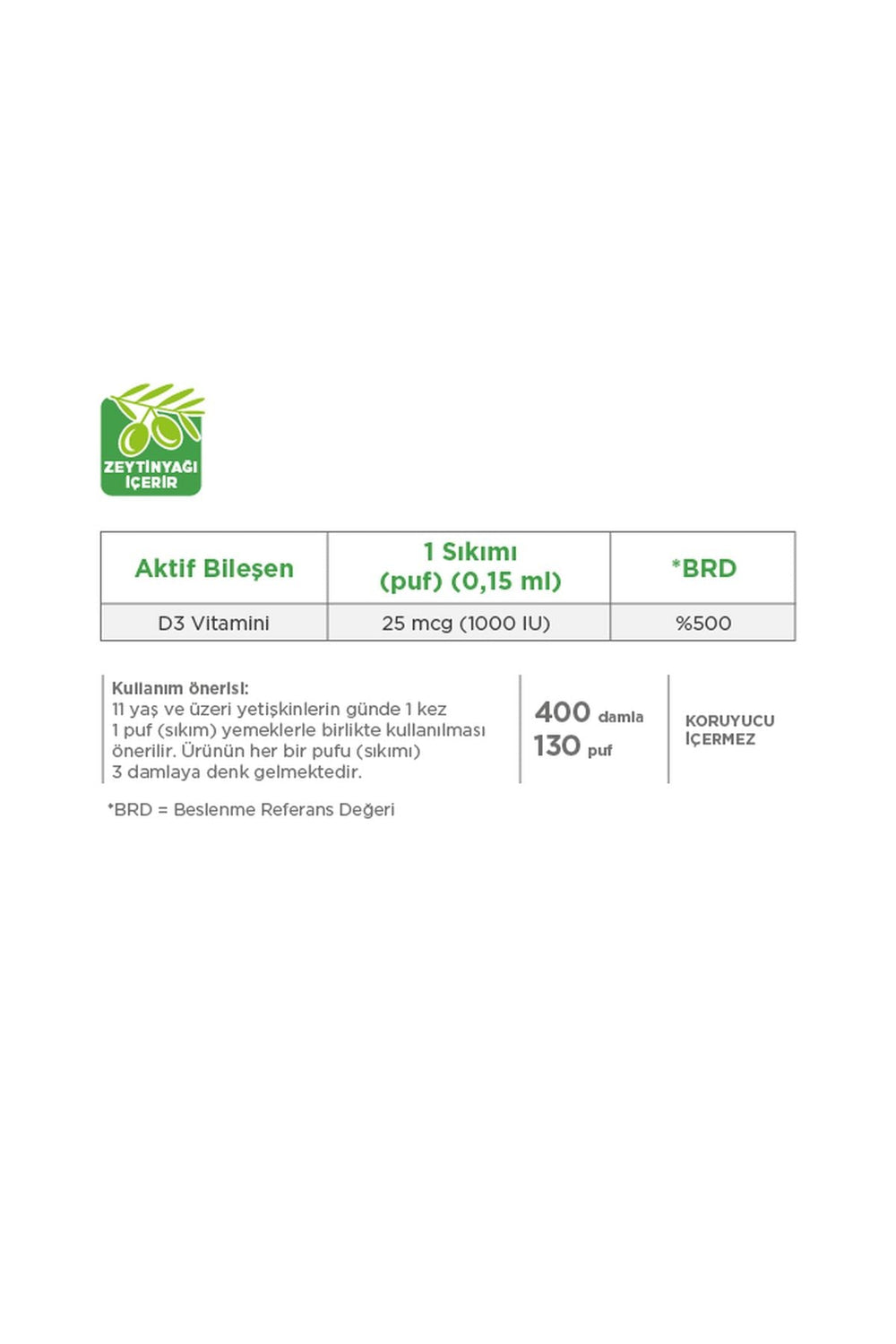 Dynavit Vitamin D3 1000 IU 20 ml
