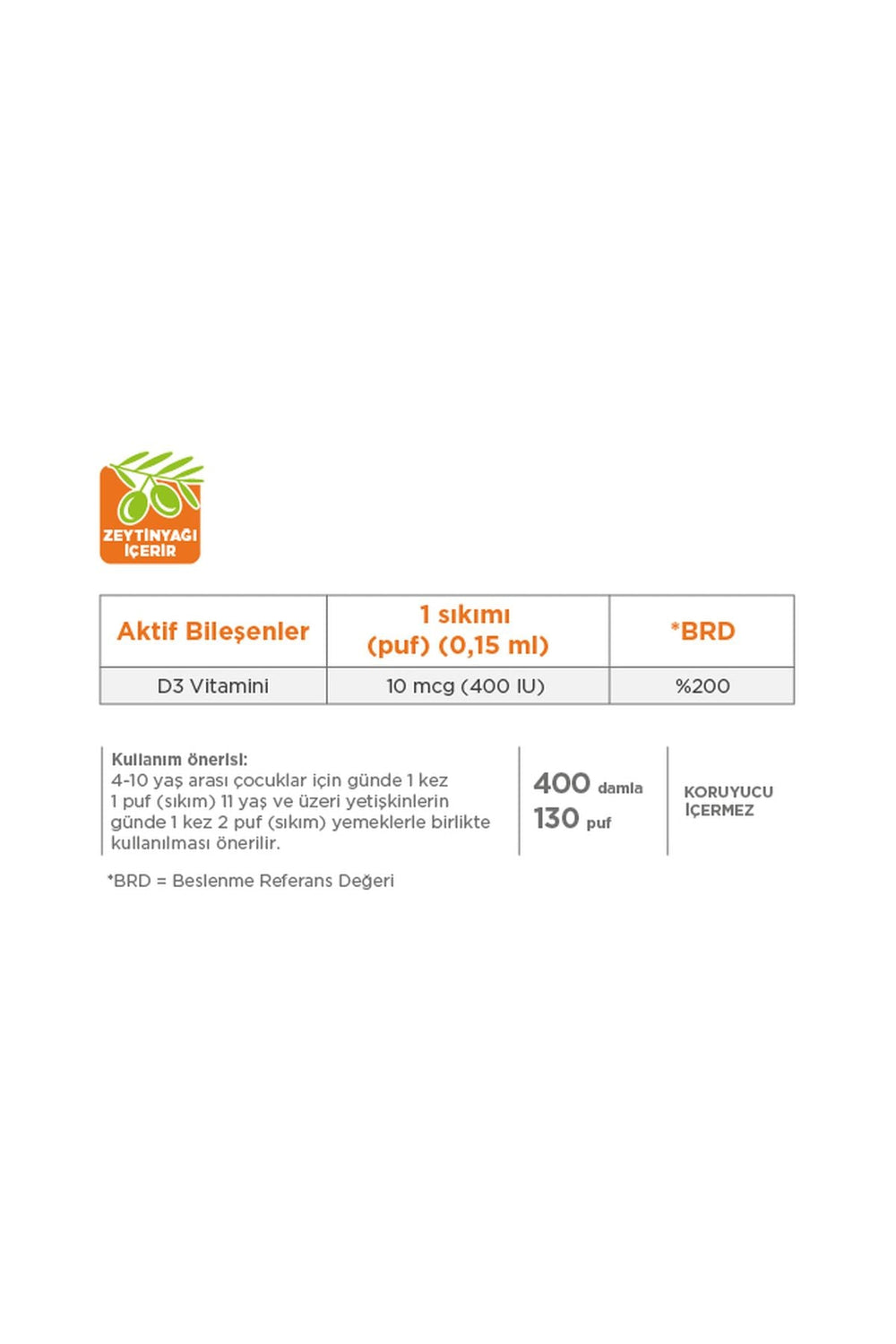 Dynavit Vitamin D3 400 IU 20 ml
