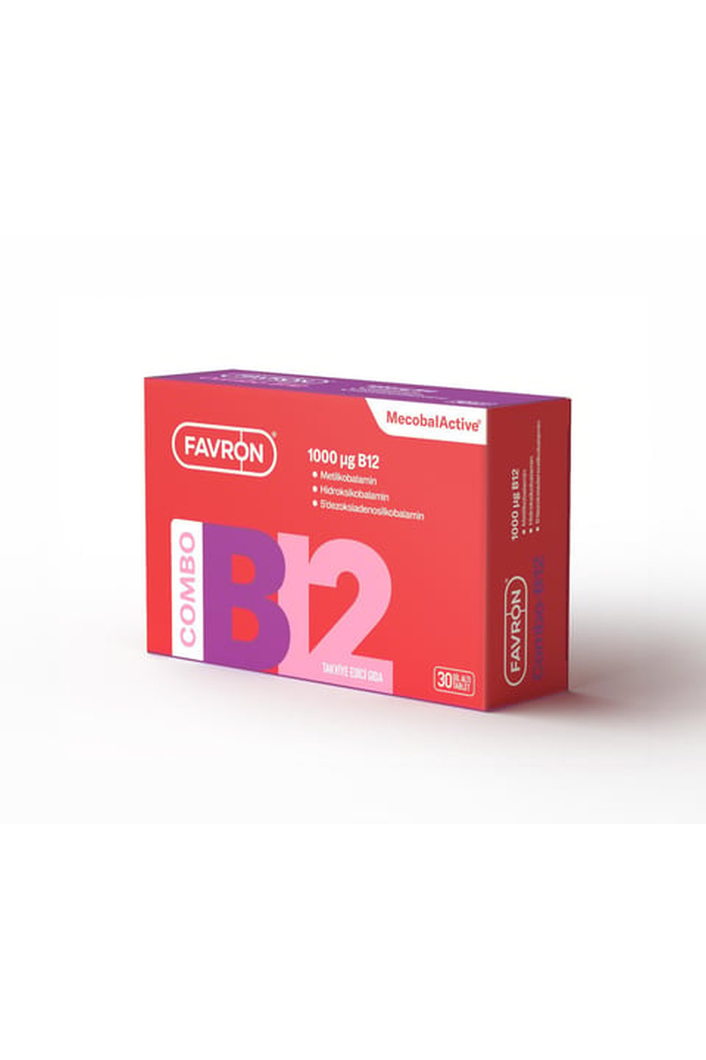 Favron Combo Vitamin B12 30 Dilaltı Tablet