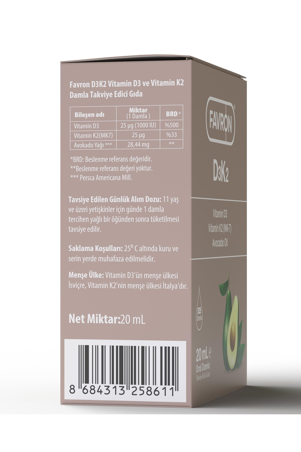 Favron D3 & K2 20 ml