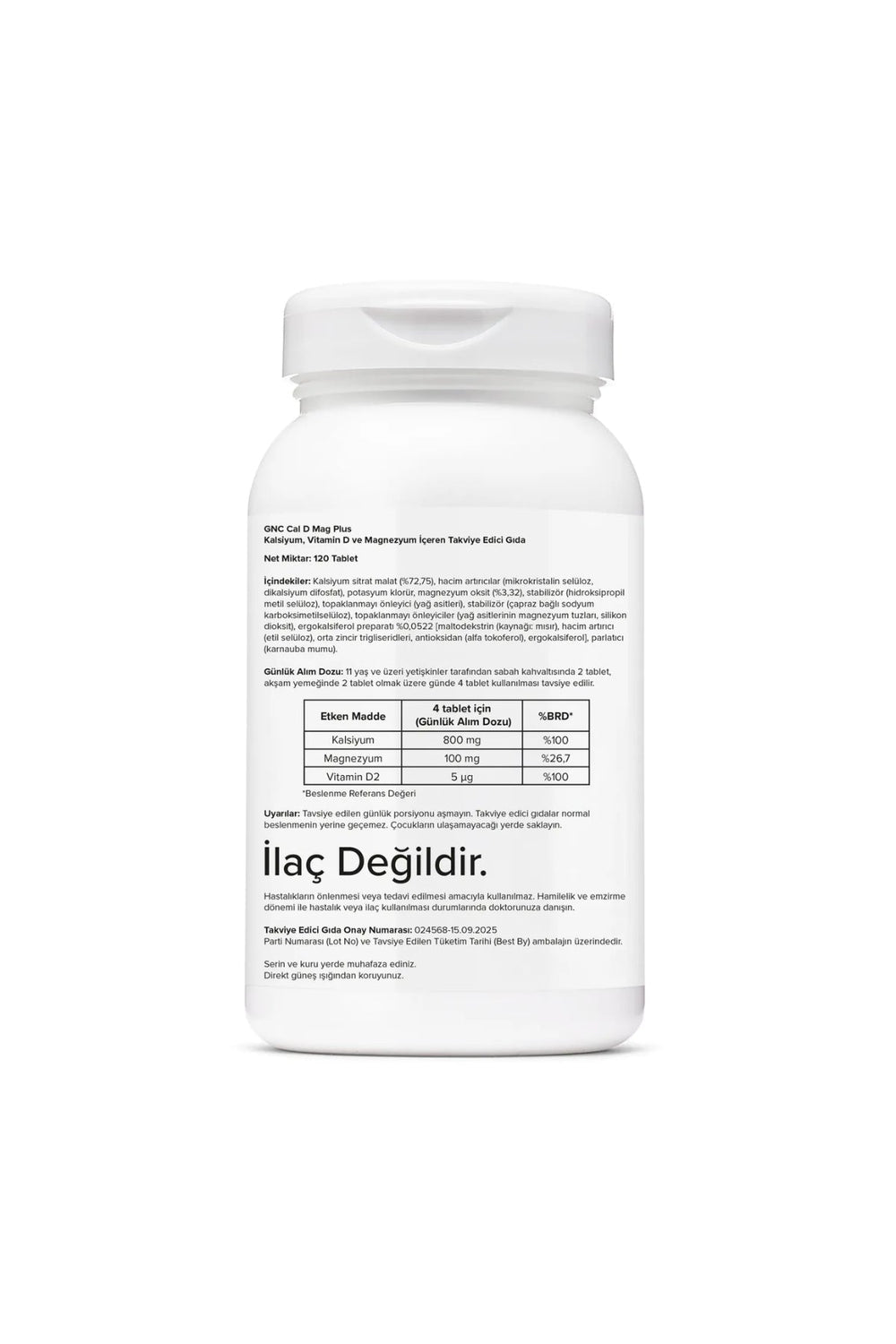 GNC Cal D Mag Plus 120 Tablet