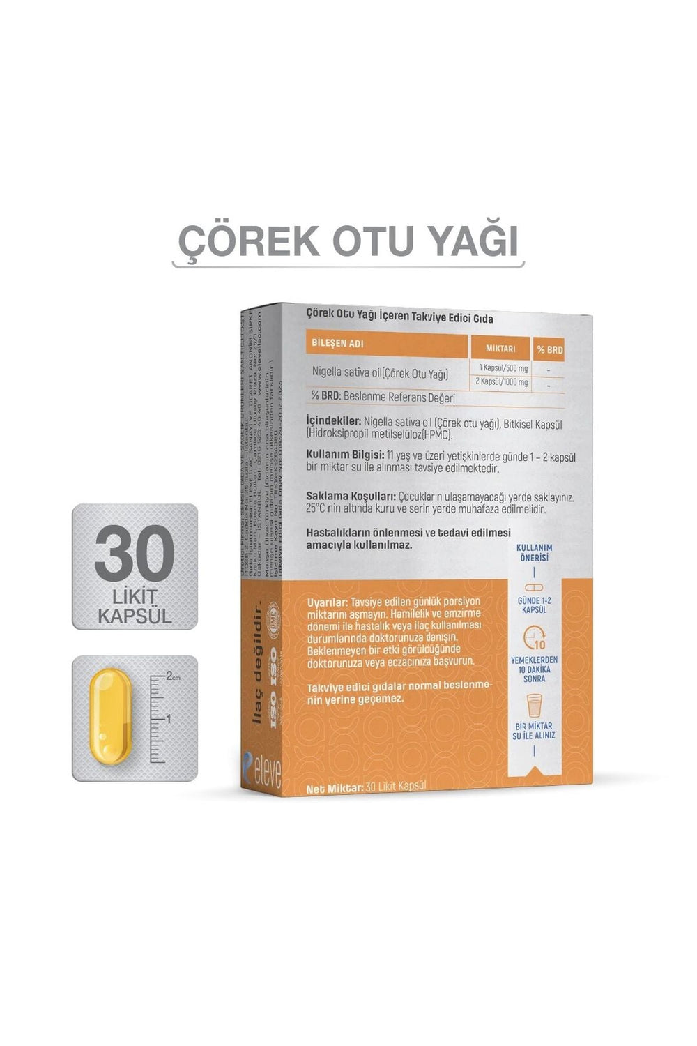 Goodday Çörek Otu Yağı 500 mg 30 Kapsül