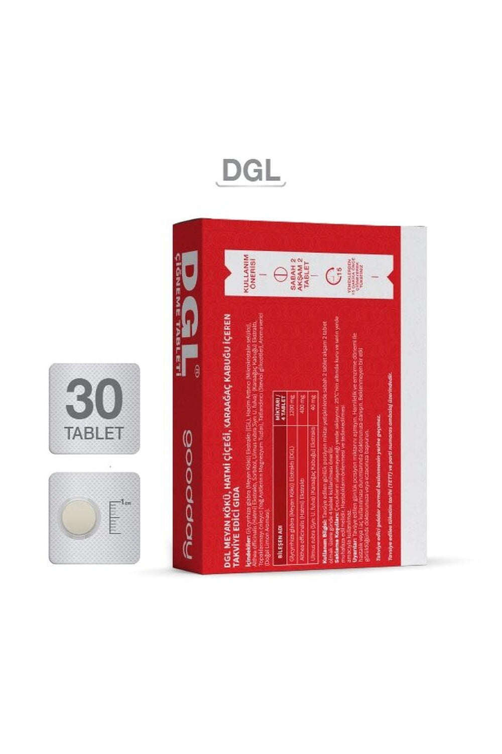 Goodday DGL 30 Çiğneme Tableti