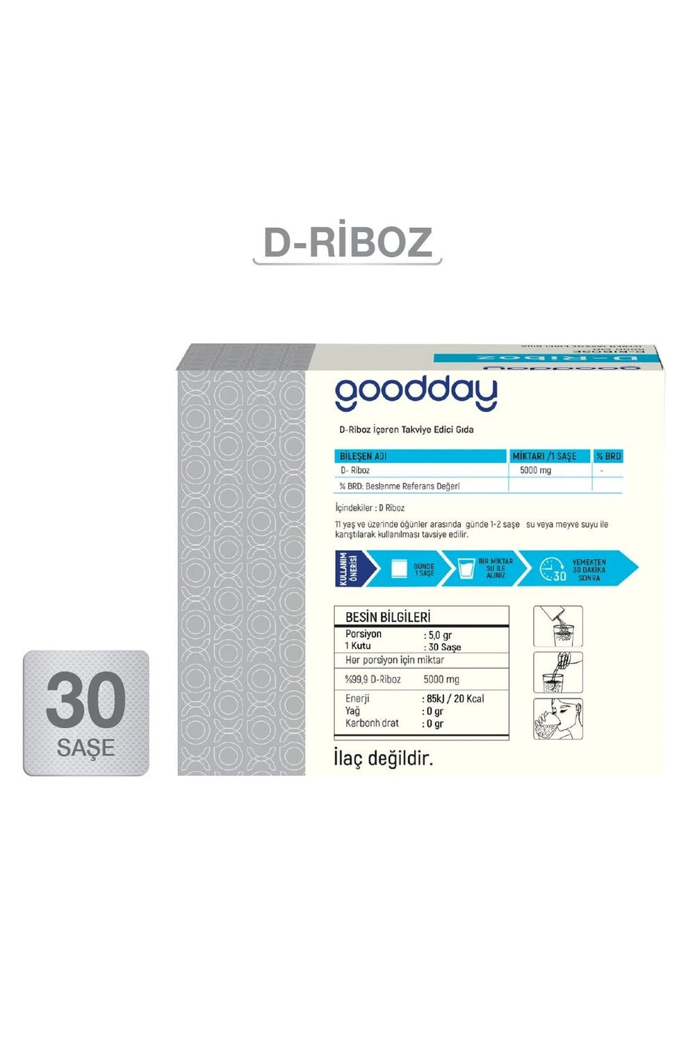 Goodday D-Riboz 5000 mg 30 Saşe