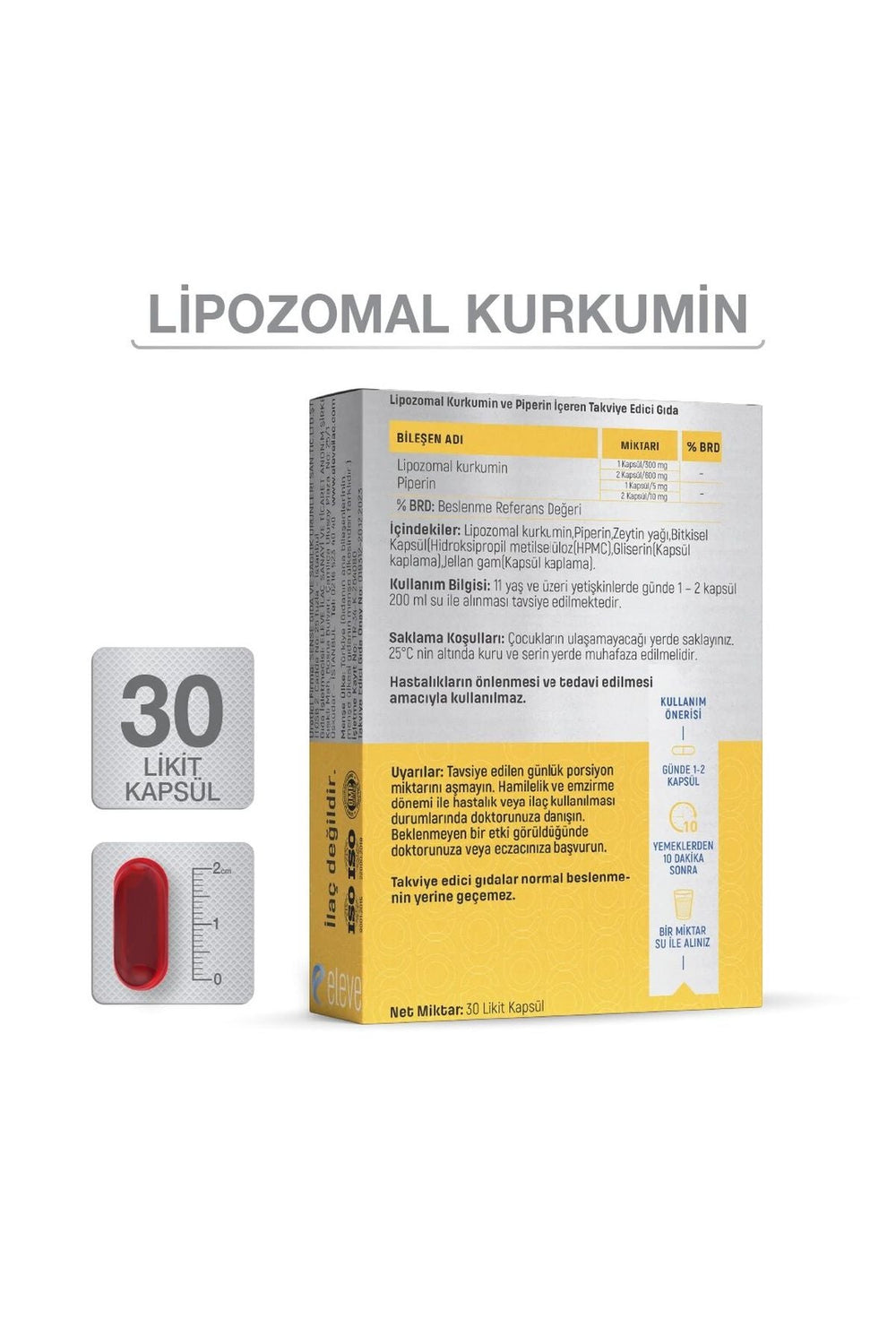 Goodday Lipozomal Kurkumin 300 mg 30 Kapsül