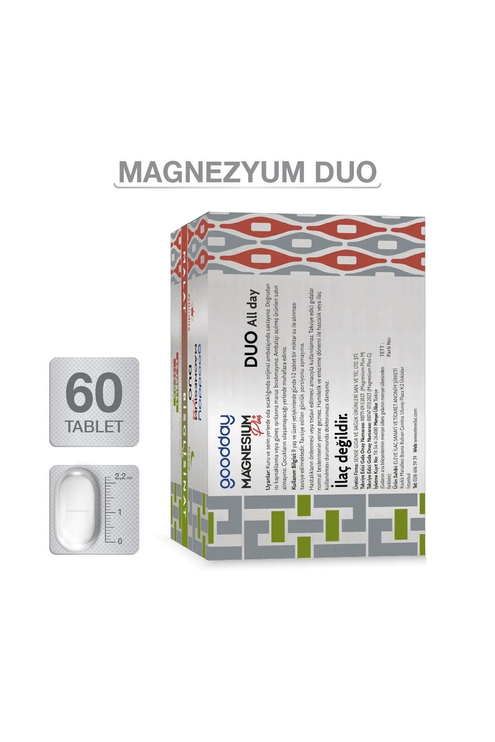 Goodday Magnesium Plus Duo 125 mg 60 Tablet