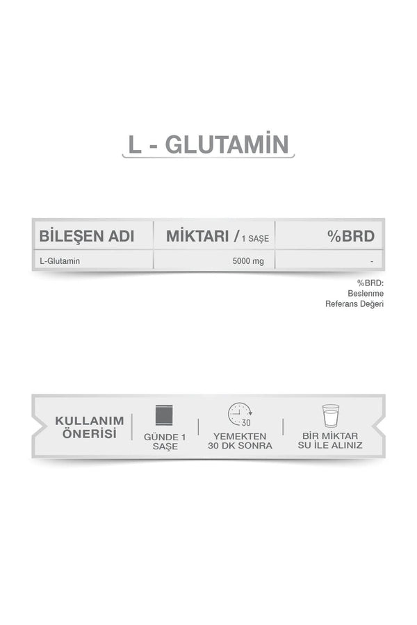 Goodday Pure L-Glutamin 5000 mg 30 Saşe