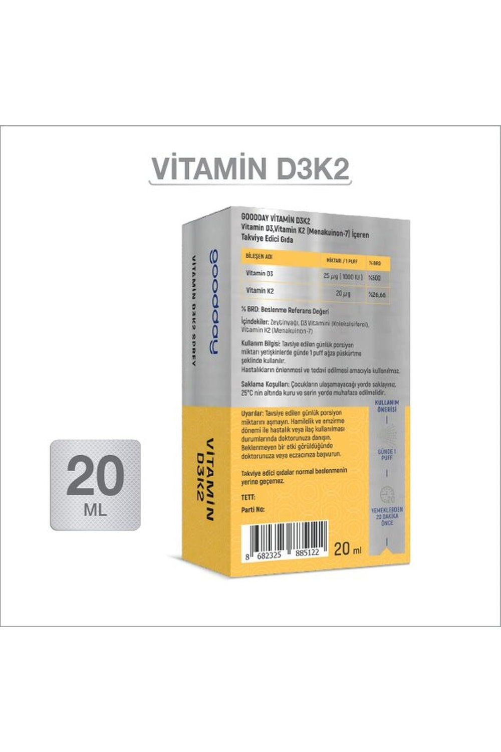 Goodday Vitamin D3 & K2 20 ml