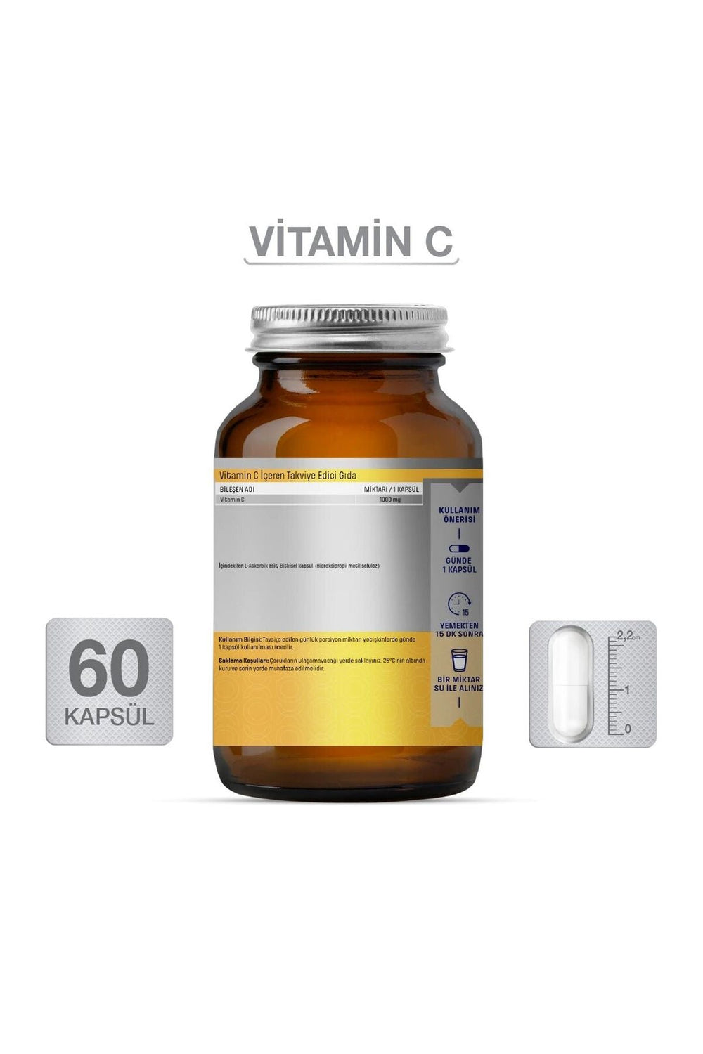 Goodday Vitamin-C 1000 mg 60 Kapsül