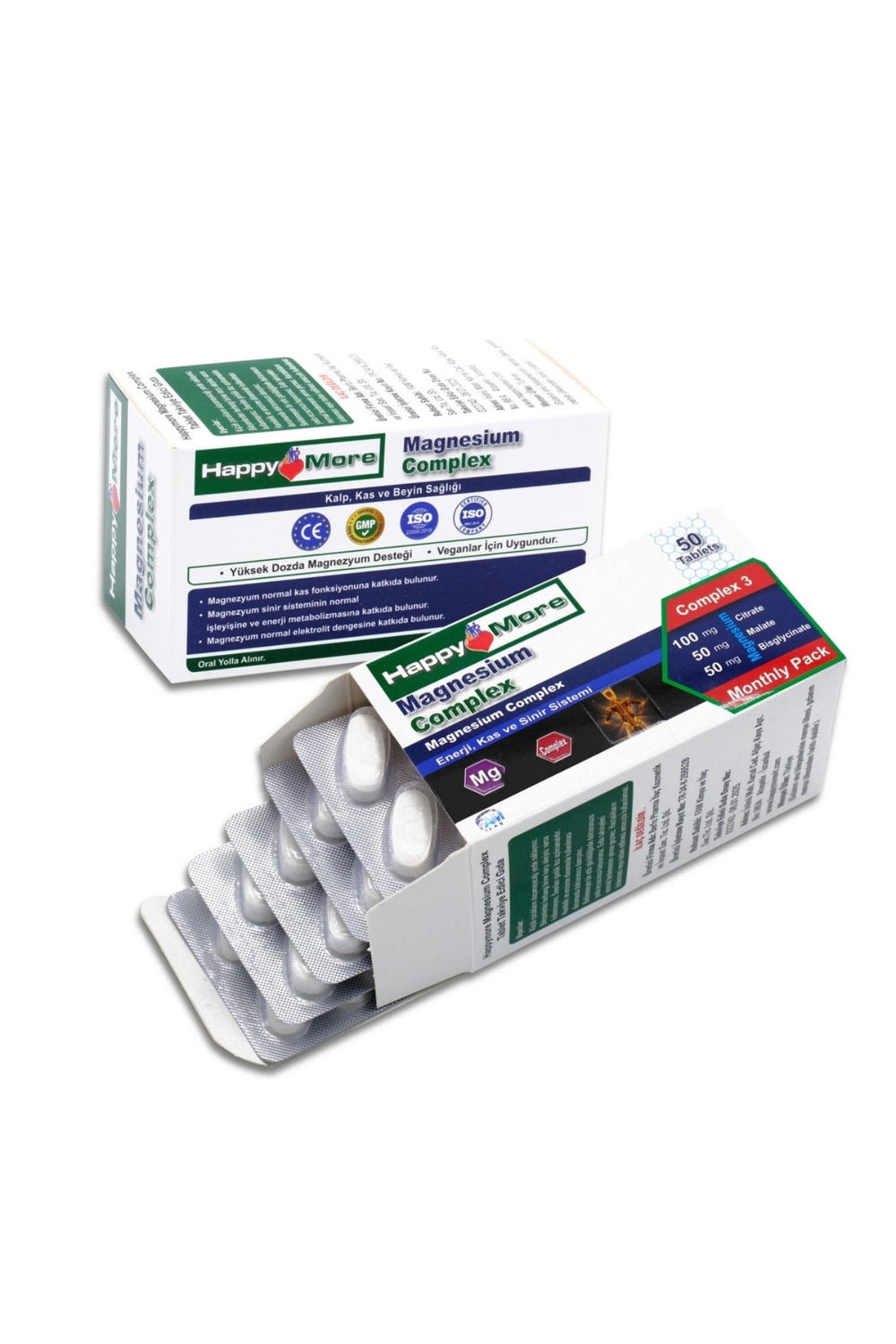 HappyMore Magnezyum Complex 50 Tablet