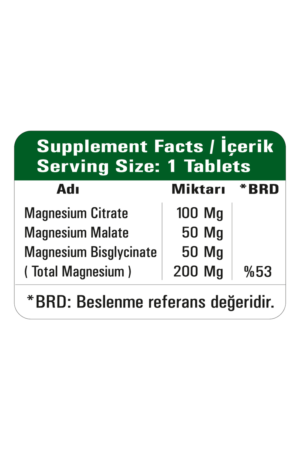 HappyMore Magnezyum Complex 50 Tablet
