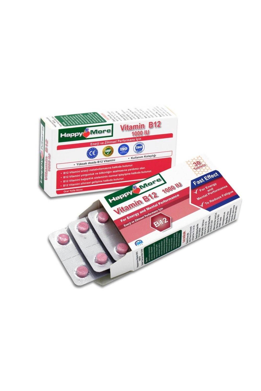 HappyMore Vitamin B12 25 mcg 30 Tablet