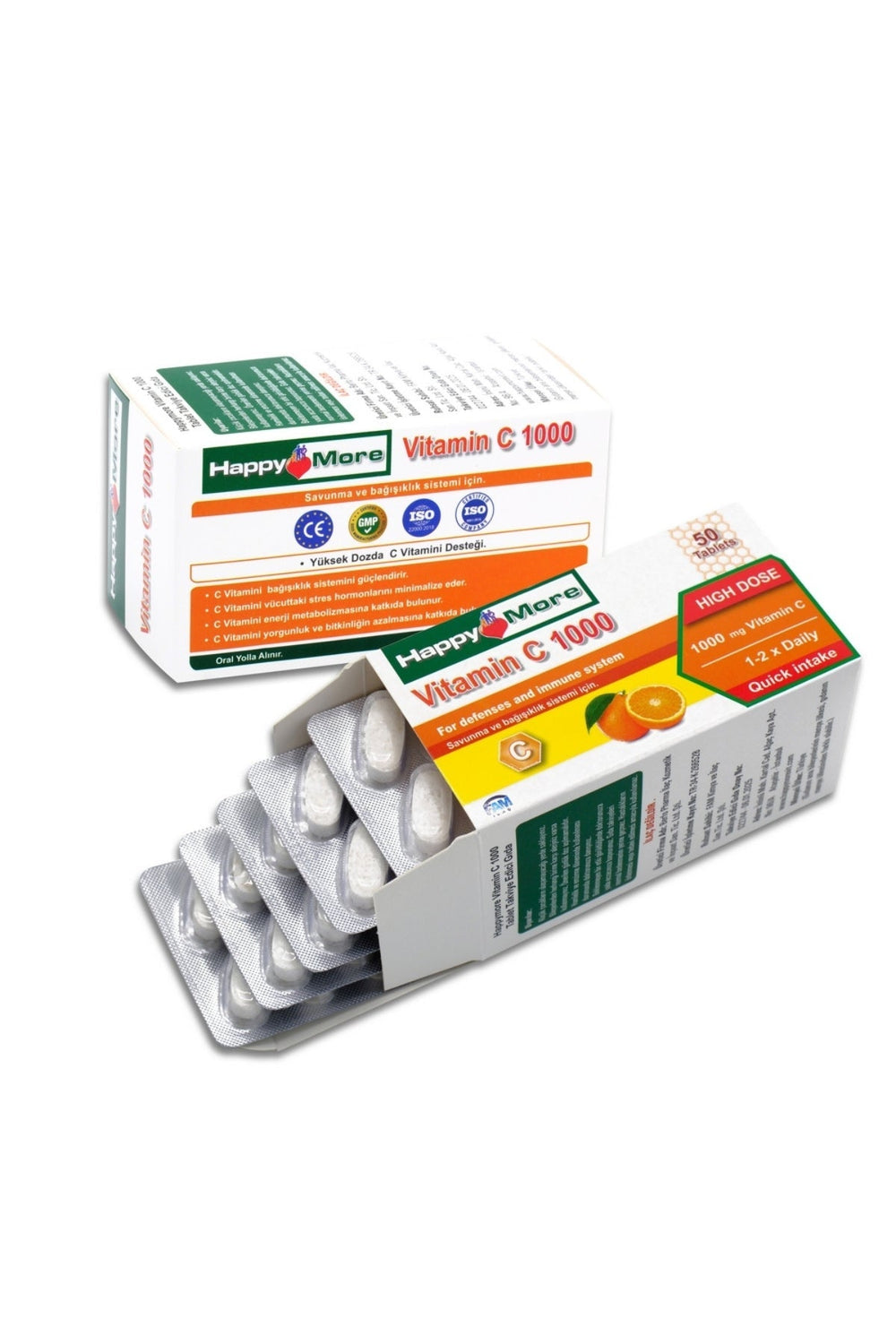 HappyMore Vitamin C 1000 mg 50 Tablet