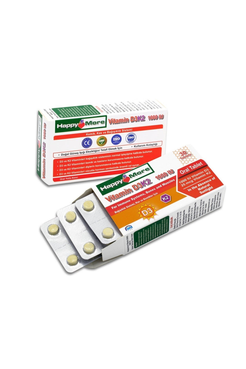 HappyMore Vitamin D3 & K2 30 Tablet
