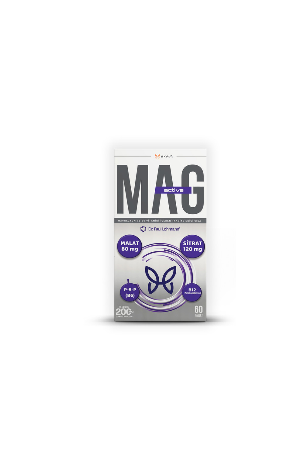 Haver Mag Active Magnezyum 200 mg 60 Tablet