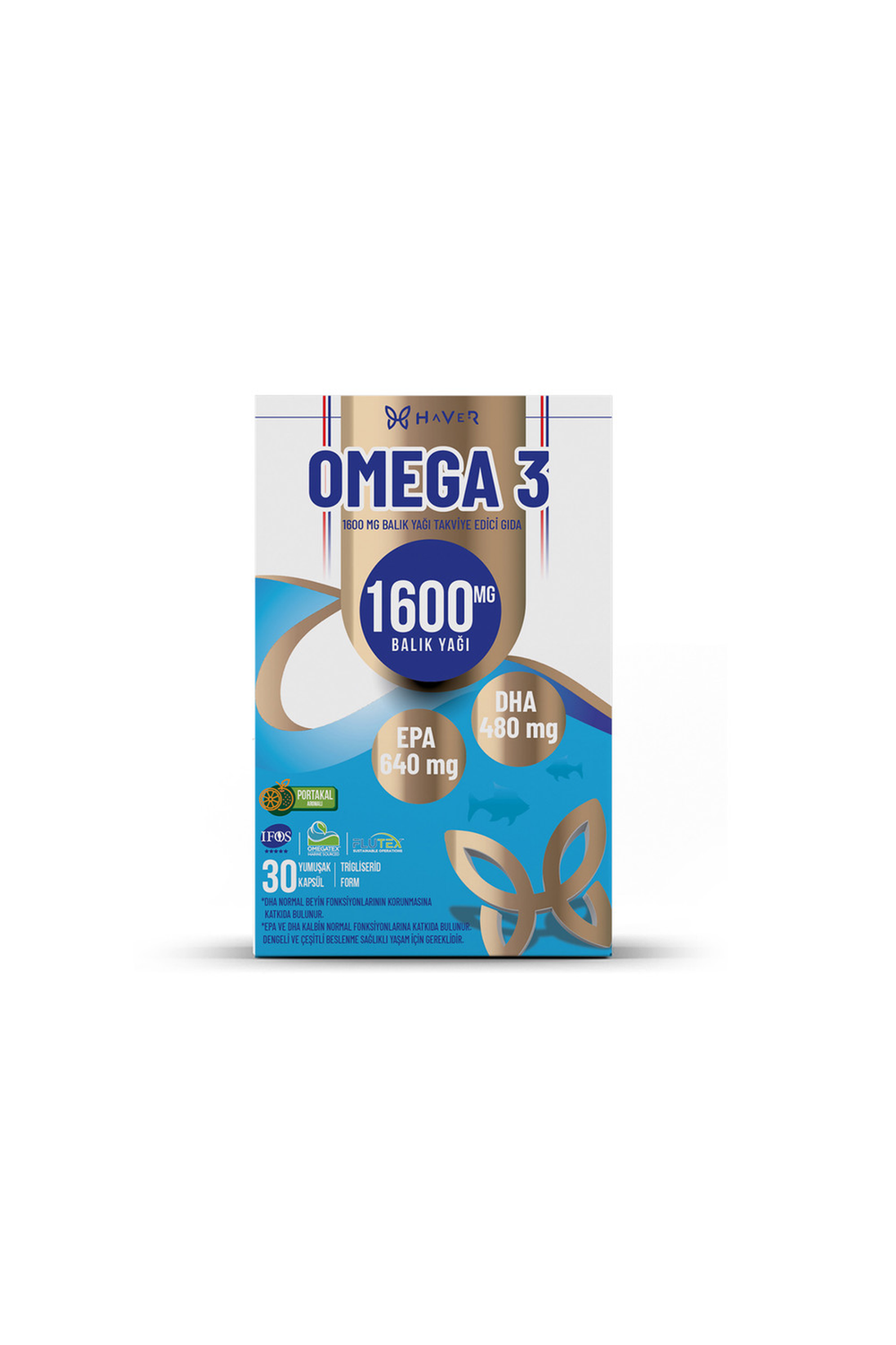 Haver Omega-3 1600 mg Balık Yağı 30 Kapsül