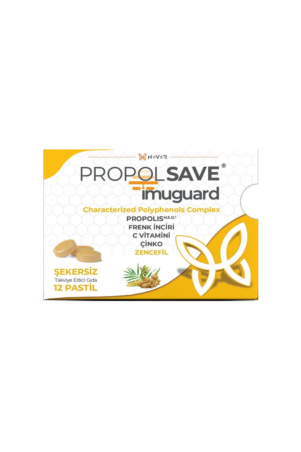 Haver Propolsave Zencefil Imuguard 12 Pastil