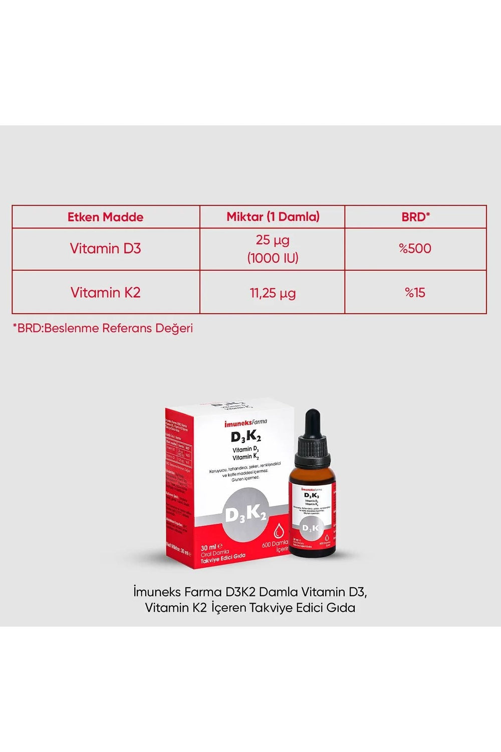 İmuneks D3 & K2 30 ml