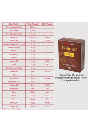 İmuneks Folinex Hair 24X 60 Kapsül