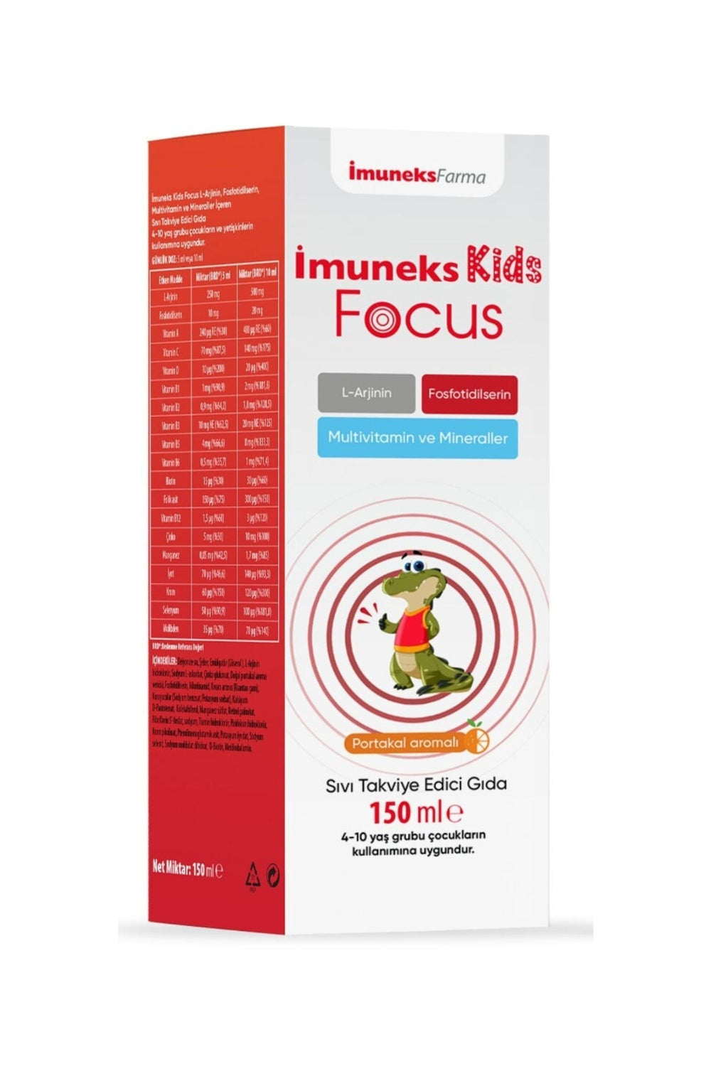 İmuneks Kids Focus 150 ml