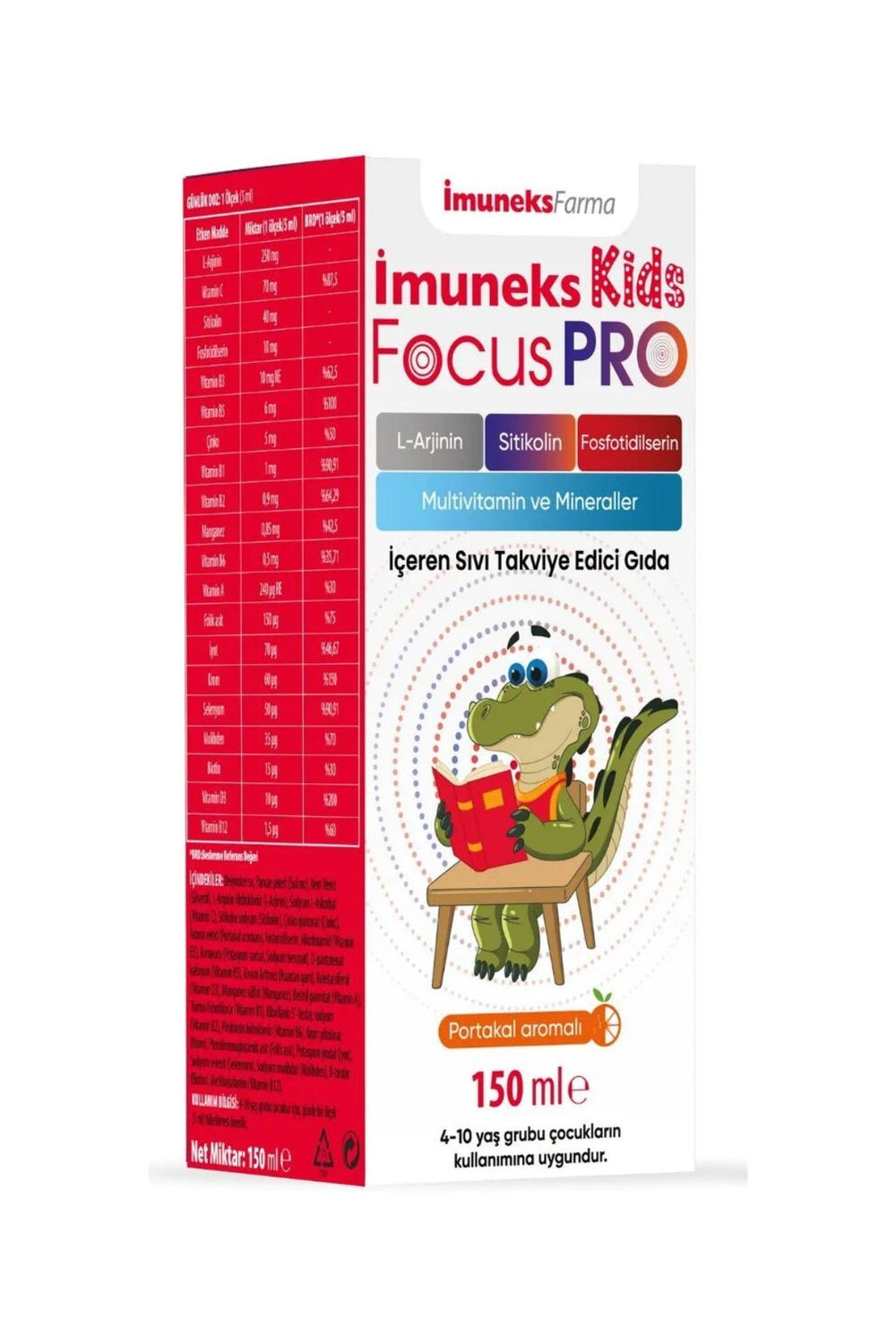 İmuneks Kids Focus Pro 150 ml