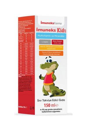 İmuneks Kids Multivitamin ve Mineraller 150 ml