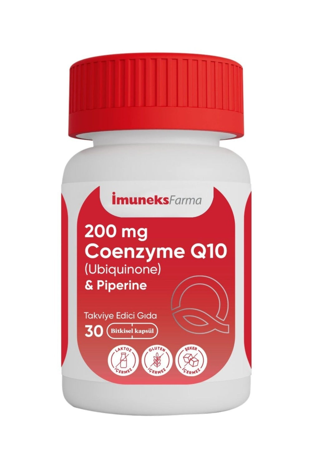 İmuneks Koenzim Q-10 (Ubikinon) & Piperin 200 mg 30 Kapsül