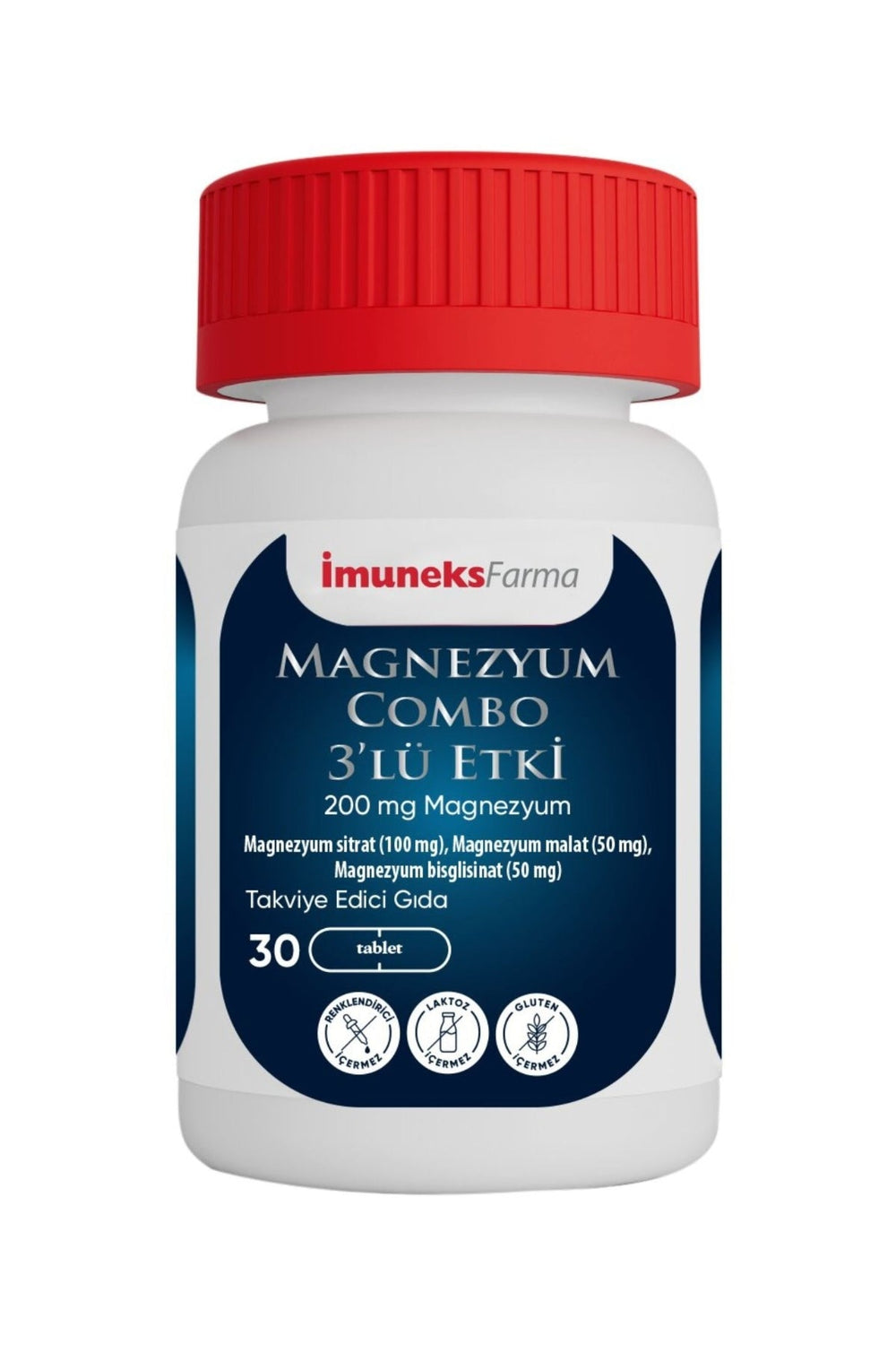 İmuneks Magnezyum Combo 3’lü Etki 200 mg 30 Tablet