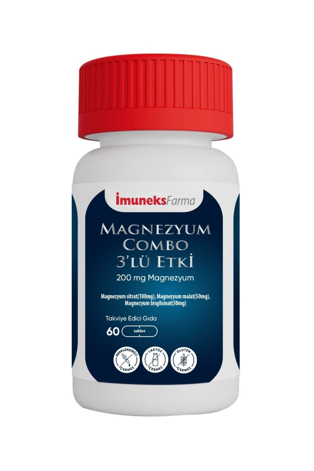 İmuneks Magnezyum Combo 3’lü Etki 200 mg 60 Tablet
