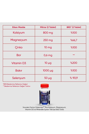 İmuneks Osteonext Plus 90 Tablet