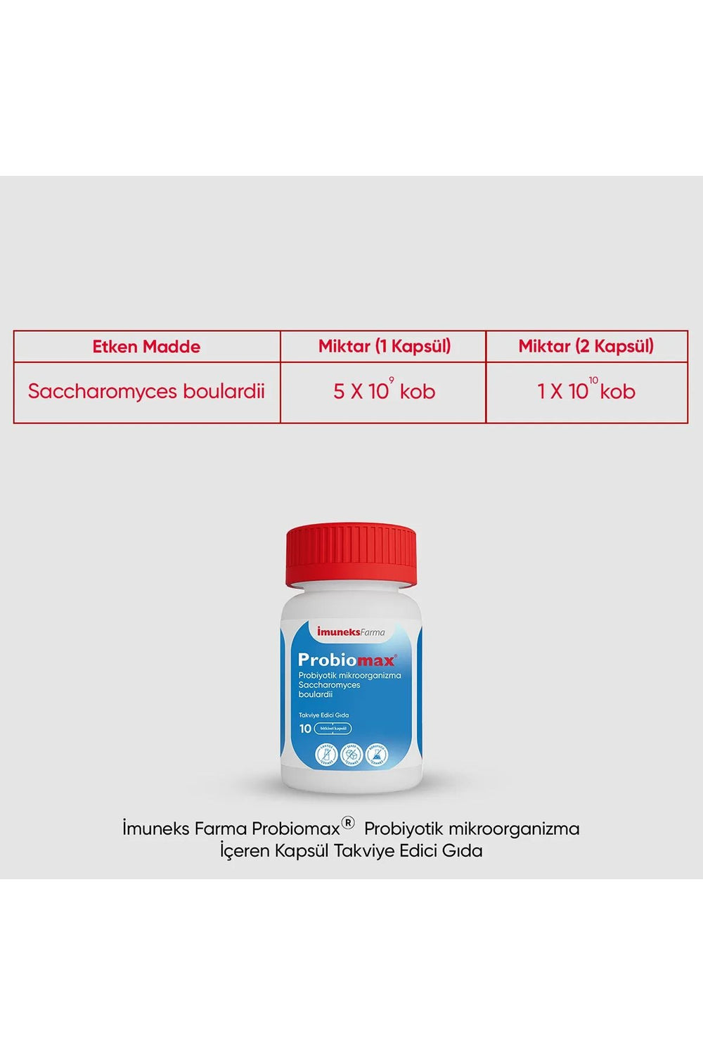 İmuneks Probiomax 10 Kapsül