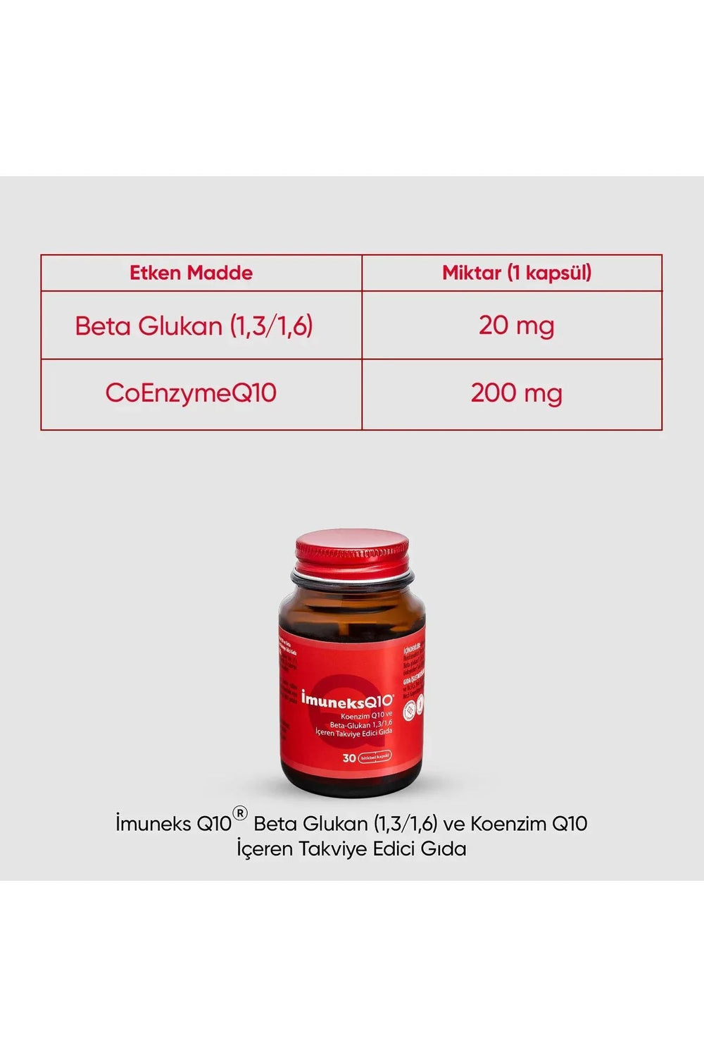 İmuneks Q-10 30 Kapsül
