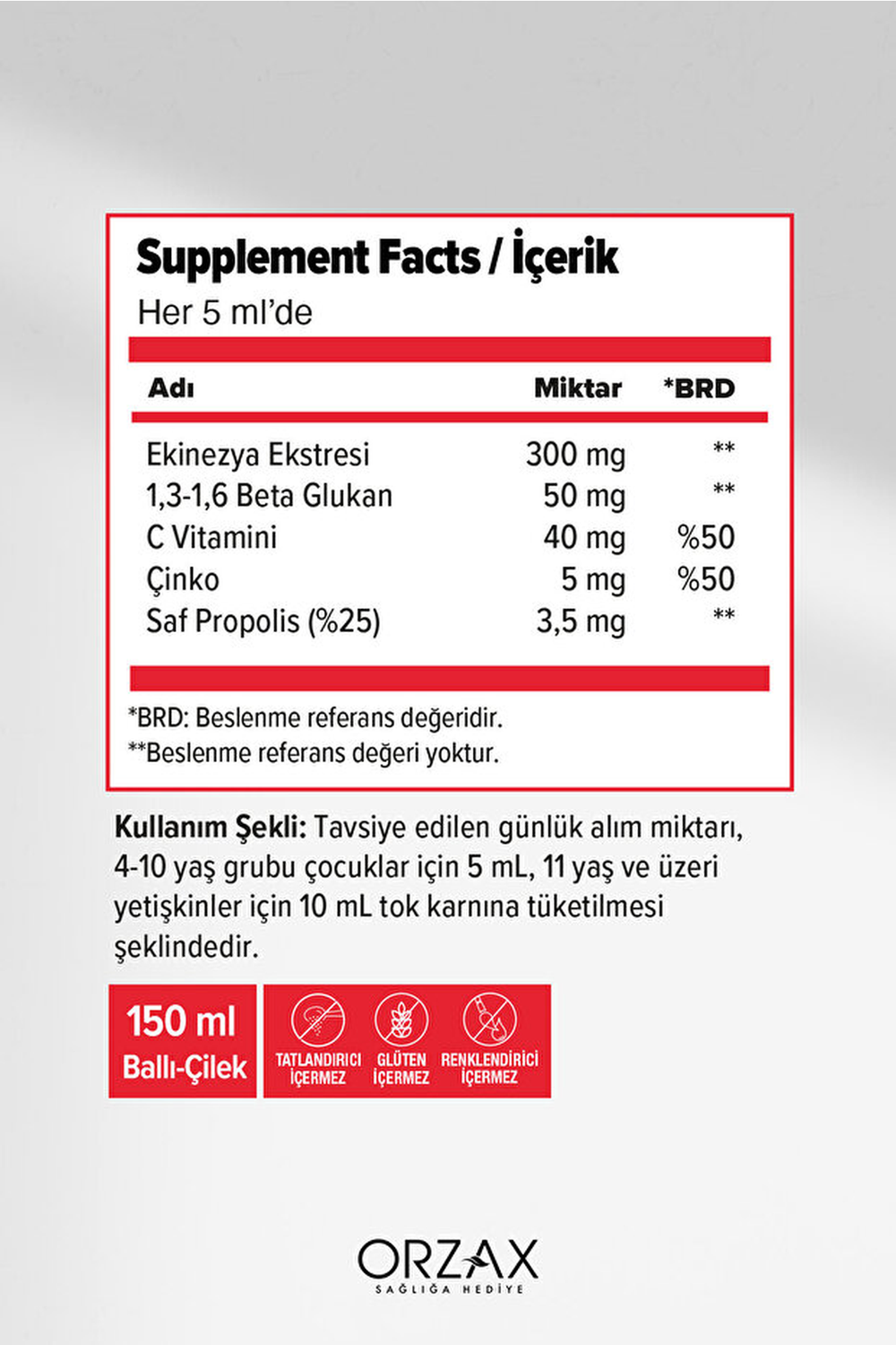 Orzax İmunol 150 ml