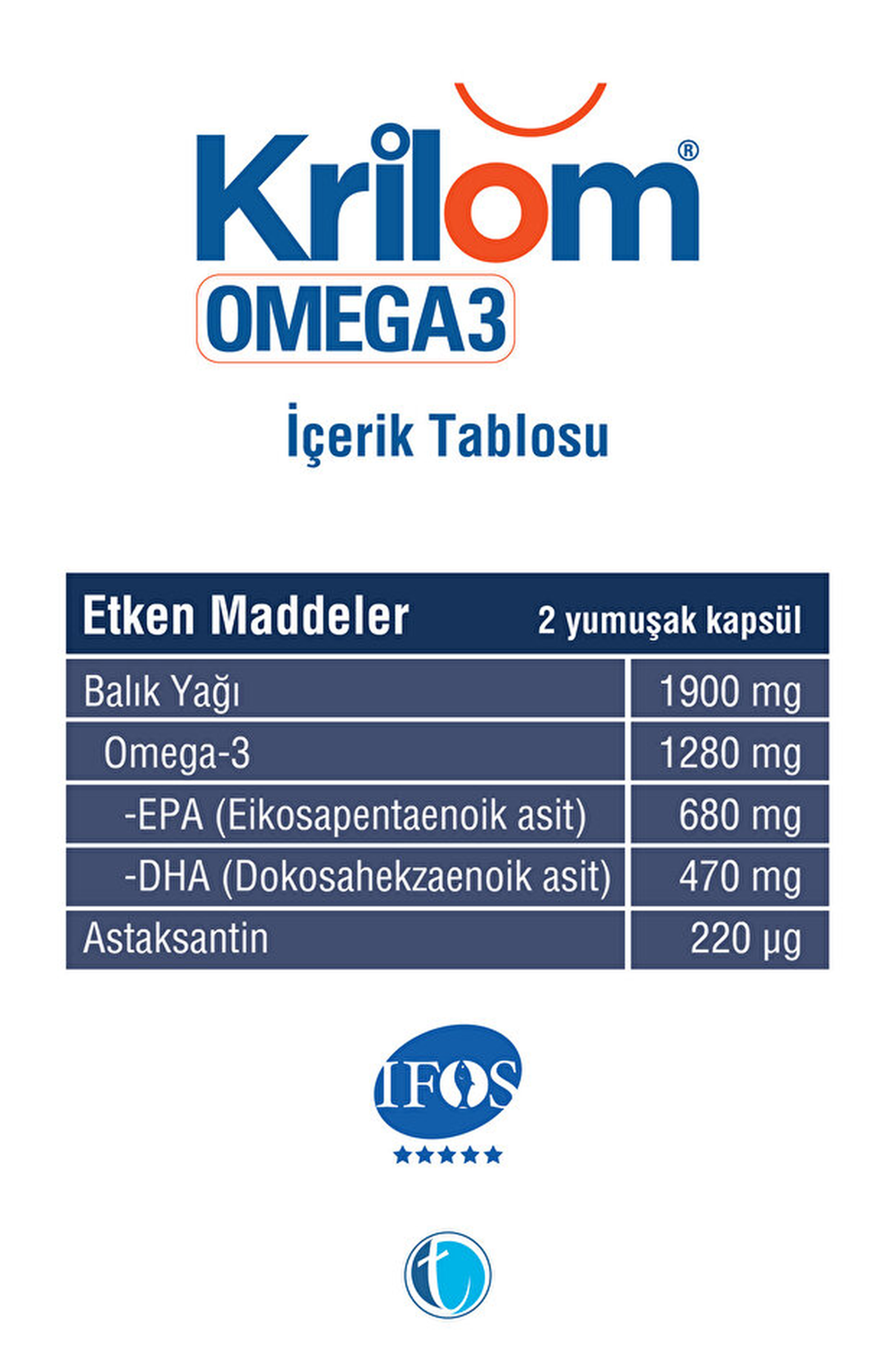 Krilom Omega-3 100 Kapsül