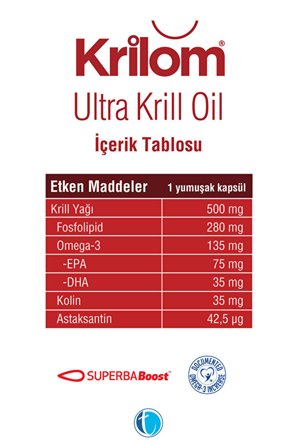 Krilom Ultra Krill Oil 30 Kapsül
